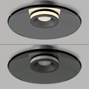 Plafoniera LED PURE MOON gri Zuma Line 6094-15, D32 cm, 13.4W