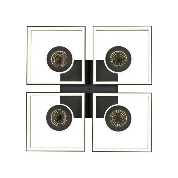 Plafoniera LED TRAFORO negru Zuma Line 6855-18, D53 cm, 35W