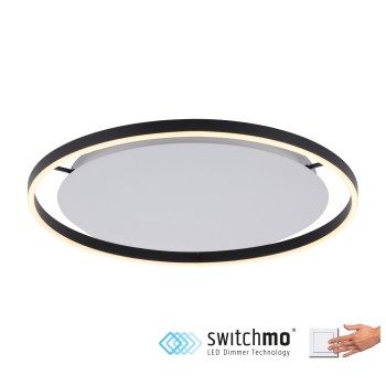 Plafoniera LED RITUS antracit Zuma Line 15392-13, D58.5 cm, 23.5W