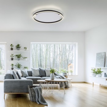 Plafoniera LED RITUS antracit Zuma Line 15392-13, D58.5 cm, 23.5W