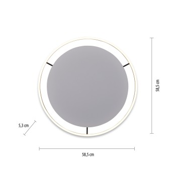 Plafoniera LED RITUS antracit Zuma Line 15392-13, D58.5 cm, 23.5W