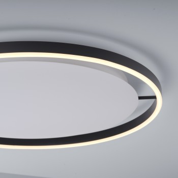 Plafoniera LED RITUS antracit Zuma Line 15392-13, D58.5 cm, 23.5W