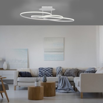 Plafoniera LED LUMACA alb Zuma Line 15321-16, 22.5x30.5 cm, 35W