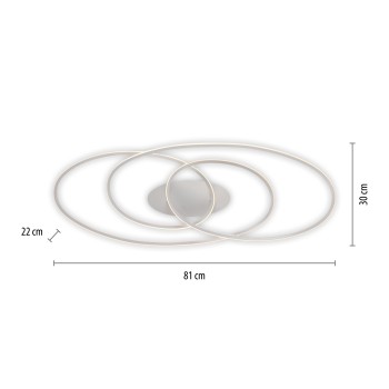 Plafoniera LED LUMACA alb Zuma Line 15321-16, 22.5x30.5 cm, 35W