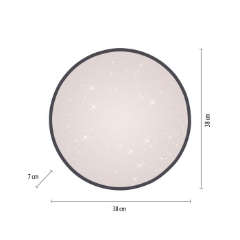 Plafoniera LED KYLE negru Zuma Line 14294-18, 7x38 cm, 23.5W