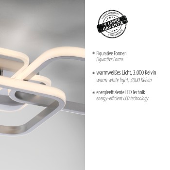 Plafoniera LED SEVENT otel Zuma Line 14117-55, 46x39.4 cm, 36W