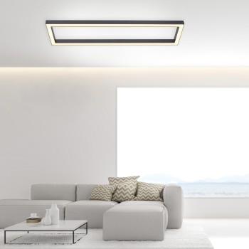 Plafoniera LED PURE-LINES antracit Zuma Line 6023-13, 110x30 cm, 42W