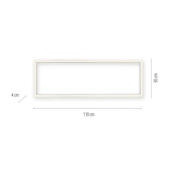 Plafoniera LED PURE-LINES antracit Zuma Line 6023-13, 110x30 cm, 42W