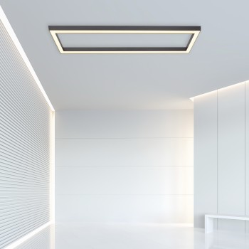 Plafoniera LED PURE-LINES antracit Zuma Line 6023-13, 110x30 cm, 42W