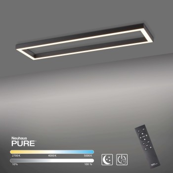 Plafoniera LED PURE-LINES antracit Zuma Line 6023-13, 110x30 cm, 42W