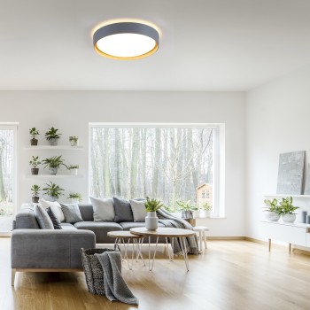 Plafoniera LED EMILIA gri Zuma Line 14347-15, 10x40 cm, 32W