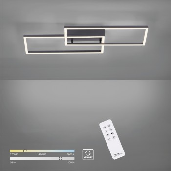 Plafoniera LED IVEN negru Zuma Line 14140-18, 60.5x32 cm, 30W
