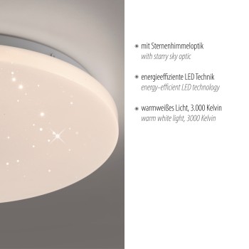 Plafoniera LED URANUS alb Zuma Line 14276-16, 5.5x34 cm, 24W