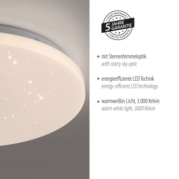 Plafoniera LED URANUS alb Zuma Line 14276-16, 5.5x34 cm, 24W