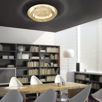Plafoniera LED NEVIS auriu Zuma Line 9621-12, D50 cm, 26W