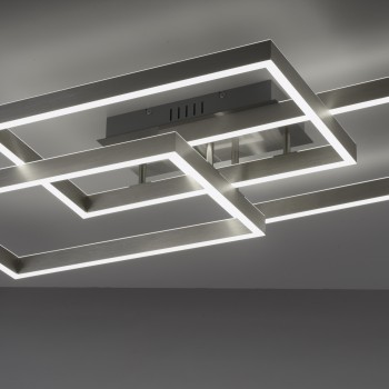 Plafoniera LED PAAN argintiu Zuma Line 6232-55, 82x50 cm, 52W