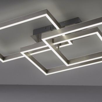 Plafoniera LED PAAN argintiu Zuma Line 6232-55, 82x50 cm, 52W