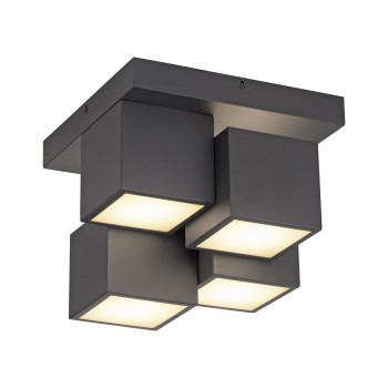 Plafoniera LED TETRIS negru Zuma Line 14114-18, 25x30 cm, 19W
