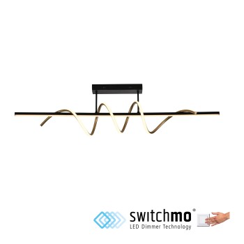 Plafoniera LED EMANDA negru Zuma Line 19112-68, 30x20 cm, 40W
