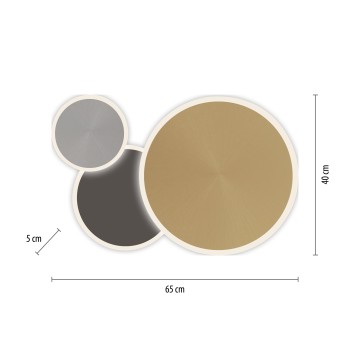 Plafoniera LED Q-PIATO multicolor Zuma Line 8007-70, 65x40 cm, 40W