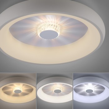 Plafoniera LED VERTIGO alb Zuma Line 14384-16, 10x46.5 cm, 33W