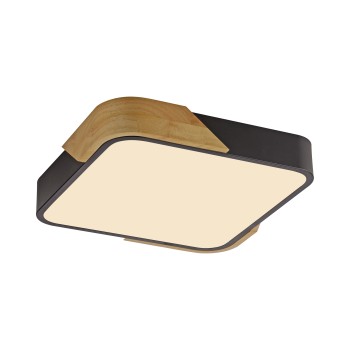 Plafoniera LED BILA negru Zuma Line 14289-18, D32 cm, 24W