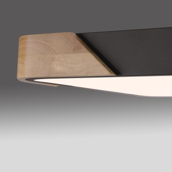 Plafoniera LED BILA negru Zuma Line 14289-18, D32 cm, 24W