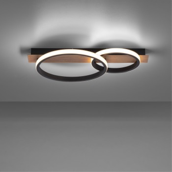 Plafoniera LED TROOPER negru Zuma Line 15615-78, 53x30 cm, 28W
