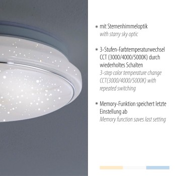 Plafoniera LED JUPITER alb Zuma Line 14362-16, D35 cm, 17W