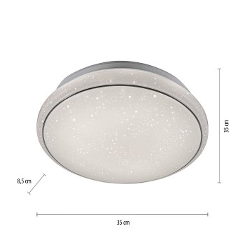 Plafoniera LED JUPITER alb Zuma Line 14362-16, D35 cm, 17W