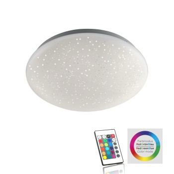 Plafoniera LED SKYLER alb Zuma Line 14241-16, D25 cm, 8W, RGB