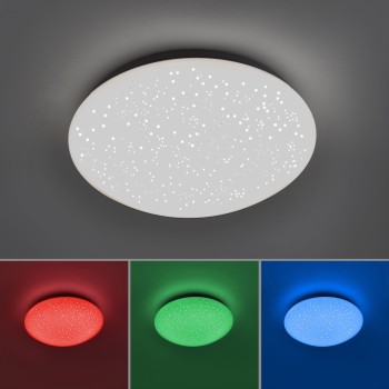 Plafoniera LED SKYLER alb Zuma Line 14241-16, D25 cm, 8W, RGB