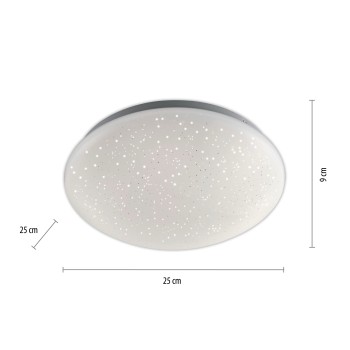 Plafoniera LED SKYLER alb Zuma Line 14241-16, D25 cm, 8W, RGB