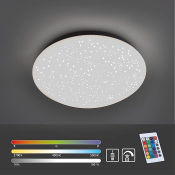 Plafoniera LED SKYLER alb Zuma Line 14241-16, D25 cm, 8W, RGB