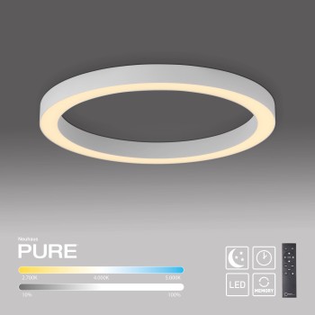 Plafoniera LED PURE LINES ROUND alb Zuma Line 6309-16, D50 cm, 30W