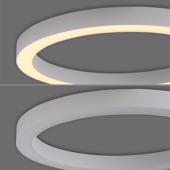 Plafoniera LED PURE LINES ROUND alb Zuma Line 6309-16, D50 cm, 30W