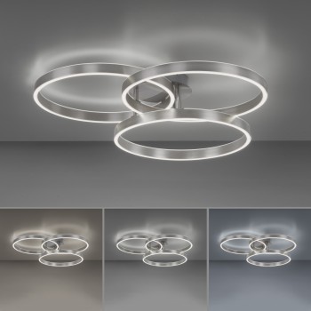 Plafoniera LED PAAN argintiu Zuma Line 6233-55, 75x71.1 cm, 52W