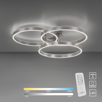 Plafoniera LED PAAN argintiu Zuma Line 6233-55, 75x71.1 cm, 52W