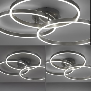 Plafoniera LED PAAN argintiu Zuma Line 6233-55, 75x71.1 cm, 52W