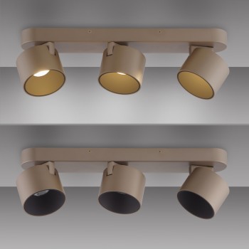 Plafoniera LED PURE CUP maro Zuma Line 6227-97, 55.5x18 cm, 44W