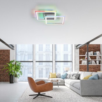 Plafoniera LED FELIX60 argintiu Zuma Line 14634-55, 6.4x44.5 cm, 35W
