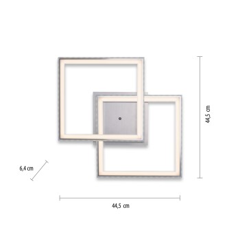 Plafoniera LED FELIX60 argintiu Zuma Line 14634-55, 6.4x44.5 cm, 35W