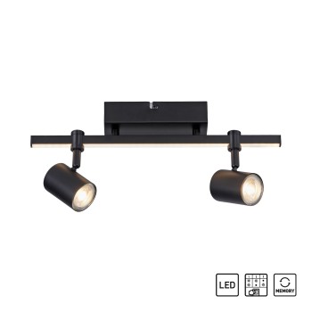 Plafoniera BARIK negru Zuma Line 6524-18, 40x10.5 cm, 3xGU10