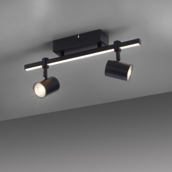Plafoniera BARIK negru Zuma Line 6524-18, 40x10.5 cm, 3xGU10