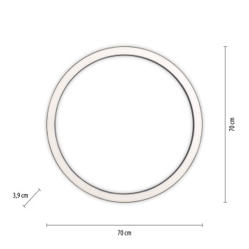 Plafoniera LED PURE-LINES antracit Zuma Line 6306-13, D70 cm, 42W