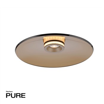 Plafoniera LED PURE MOON maro Zuma Line 6095-97, D50 cm, 25.7W