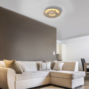 Plafoniera LED NEVIS auriu Zuma Line 9011-12, 34x25.5 cm, 8W