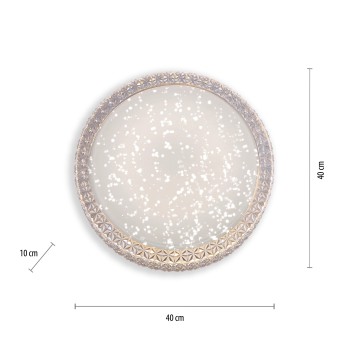 Plafoniera LED FRIDA transparent Zuma Line 14371-00, D40 cm, 22W
