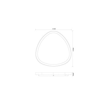 Plafoniera LED LIRIA auriu Zuma Line MS756160, D61.5 cm, 60W