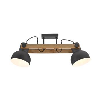 Plafoniera CUP 2.0 negru Zuma Line 15744-18, 26x16.6 cm, 2xE27